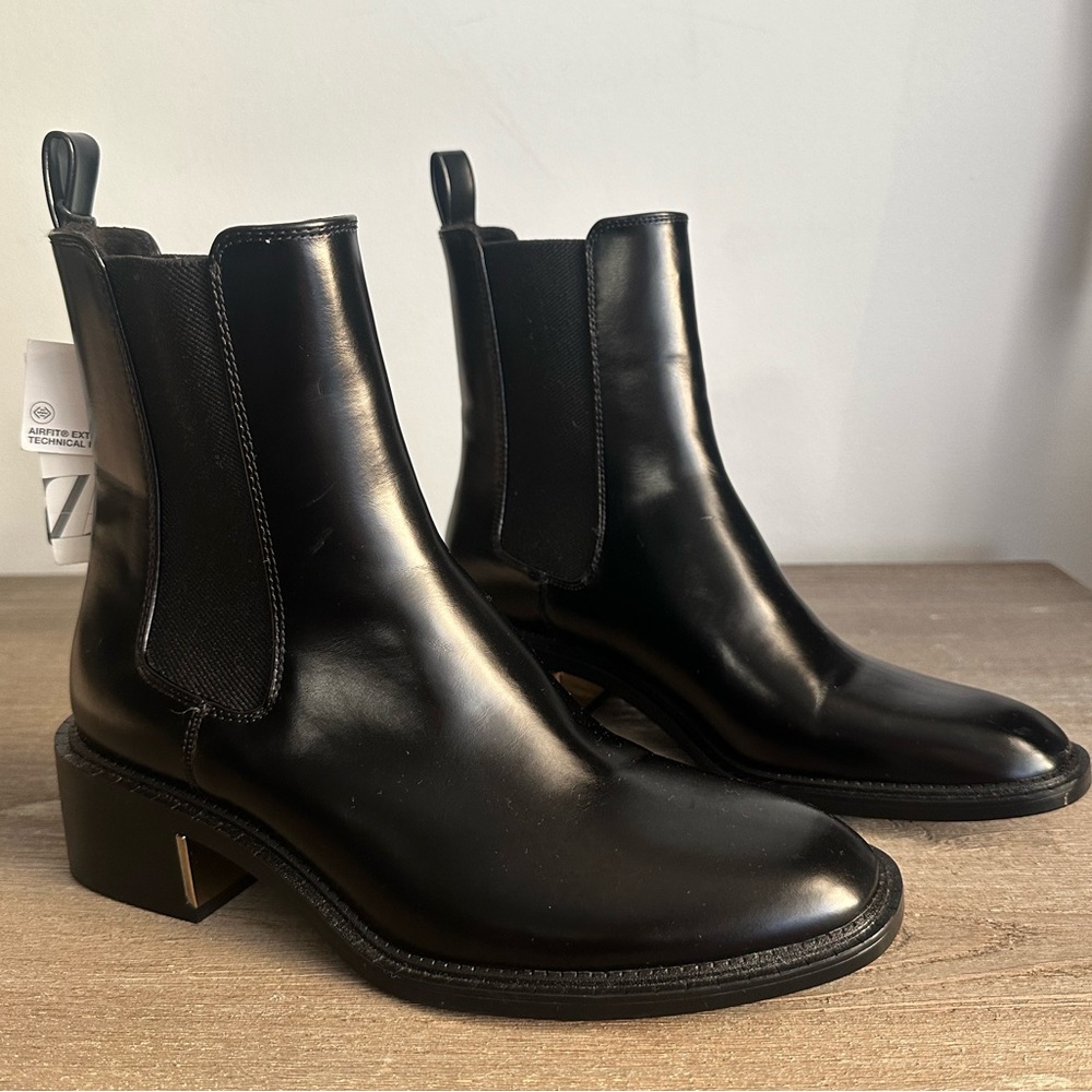 ZARA BLACK ANKLE BOOTS WOMENS SIZE US 6.5 / 37